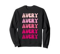 Avery First Name Minimalist Design Felpa