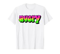 Avery Graffiti Nome Personalizzato Verde Rosa Donne Ragazze Maglietta
