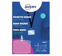 Avery - Borsa porta badge con nastro in tessuto