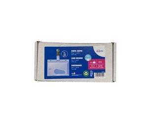 Avery Italia 4826 Porta Badge di Sicurezza per Eventi Rigidi con Clip 54x85mm, 25 Pezzi-Adatti per Eventi, Accessi e Identificazione del Personale