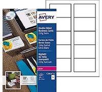 (TG. 85 x 54) Avery Italia C32016-25 Biglietto da Visita, Stampabile Fronte/Retr