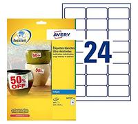 AVERY ETICH. POLIESTERE BIANCO 63.5X33.9 J4773-10