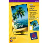 copertine scrivibili per dvd avery 273x183 mm - inkjet - conf. 25 fogli - j8437-25