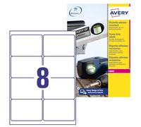 Poliestere adesivo L4715 bianco 20fg A4 99,1x67,7mm (8et/fg) laser Avery
