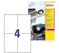 Avery Papier, Folien, Etiketten Bianco Etichetta per stampante autoadesiva