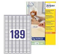 Etichette Adesive Rimovibili Avery - 25,4x10 mm - L4731REV-25 (Bianco Conf. 25)