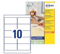 Avery Avery Etichette Rimovibili Adesive Bianche 96 X 50,8mm Conf 25 Pz. S_0194_