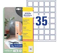 Etichette adesive Avery in carta bianca coprente per stampa QR code 35 et/foglio