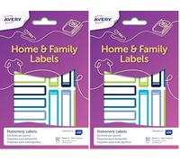 Avery Italia RESMI30G-UK Etichette per penne blu/verde, 50x10mm, 30et (Confezione da 2)