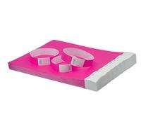 Avery Italia TYVPK-50 Braccialetti di identificazione in carta Tyvek® antistrappo - rosa fluo - 500 pezzi