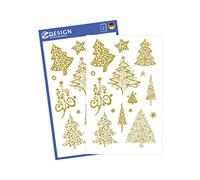 Avery Italia Zweckform 52273 Adesivi natalizi, a forma di albero di Natale, 30 pz