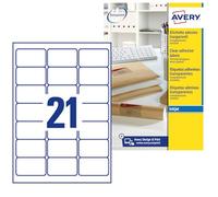 Etichette bianche Avery QuickPeel? - J8560-25 - 359307 Etichette adesive bianche 63,5 X 38,1 mm con angoli arrotondati con margini interni da 185 g/mq in confezione da 525 Pz.