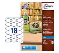 Avery Etich Ovali 63 5 x 42 3 20ff, Marrone