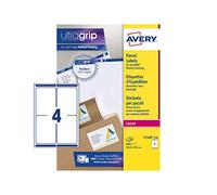 Avery Jam-Free Address Label 4TV 139x99.1mm 4 per Sheet x250 - White