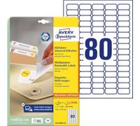 AVZ L4732REV-25 - Etichette universali, 35,6 x 15,9 mm, 2000 pz, bianche