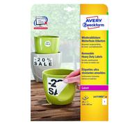 AVERY L4775REV-20 Self-Adhesive Removable Polyester Labels with Customisable Pri