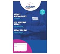 etichette badge - in seta acetata - angoli arrotondati - laser - rimovibili - 63,5 x 29,6 mm - 27 et/fg - 25 fogli - bia
