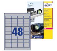 Avery L6009-20- Set di Etichette per Identificare Cavi ElettriciArgento, 45.7 x 21.2, 960 Pezzi