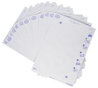 Avery L6043-25 Etichette con Foro Largo per CD, 2 Pezzi per Foglio, Stampanti Laser, 25 Fogli, Diametro 117 mm, Bianco