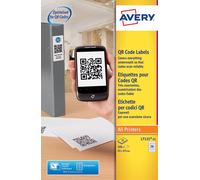 Avery L7121-25 QR Code Labels (A4 Sheets of 45 x 45 mm, 20 Labels per Sheet, 25