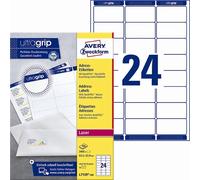 Avery L7159-100 Etichette per indirizzi 63,5 x 33,9 mm QP+UG mm, 2400 pezzi.