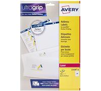 Avery L7159 - Etichette autoadesive per indirizzi, per stampanti laser, 24 etichette per foglio A4, 240 etichette, UltraGrip