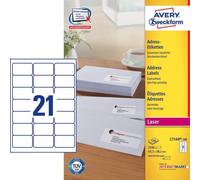 Avery L7160-100 etichetta autoadesiva Rettangolo con angoli arrotondati Permanen