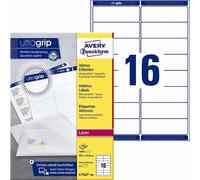 Avery L7162-100 Etichette per Indirizzi 99,1 x 33,9 mm QP+UG mm, confezione da 1600 pezzi.