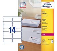 Avery L7163-100 etichetta autoadesiva Rettangolo con angoli arrotondati Permanen