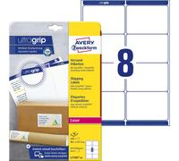 Avery L7165 Self Adhesive Parcel Shipping Labels, Laser Printers, 8 Labels Per A