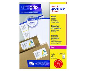Avery L7165 Self Adhesive Parcel Shipping Labels, Laser Printers, 8 Labels Per A