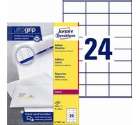 Avery L7180-100 Etichette per indirizzo 70 x 36 mm UG mm, confezione da 2400 pezzi.