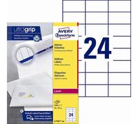 Avery L7181-100 Etichette indirizzo 70 x 37 mm UG mm, confezione da 2400 pezzi.