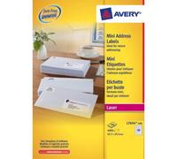 Avery L7654-100 Mini Organising/Return Address Labels (A4 Sheets of 45.7 x 25.4