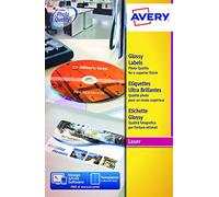 Avery L7767-40 Etichette Lucide, 1 Pezzo per Foglio, 40 Fogli, 210 x 297