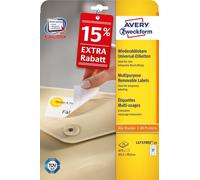AVZ L4737REV-25 - Le etichette Universal, 63,5 x 26,9 mm, 675 pezzi, bianche