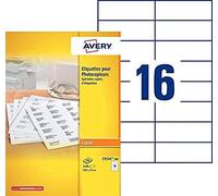 Avery Laser Labels, White 105 x 37,3 - NUOVO