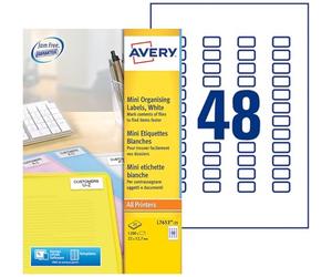 AVERY/ - Mini etichette, per stampa laser, 22 x 12,7 mm