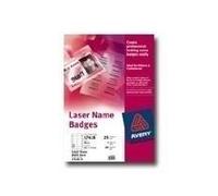 Avery Name Badge Insert 86x55mm 160gsm White [Pack 200] L7418-25 NEW