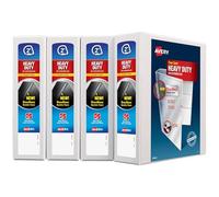 Avery Nonstick Heavy-Duty Ezd Reference View White legante 2 pollici (5 cm) 4-Pack White