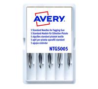 Avery NTGS005 Aghi Standard per Pistola Sparafili 5 Pezzi