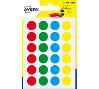 Avery psa15mx Custodia di 144 Pastiglie diametro 15 mm A6 colore assortiti