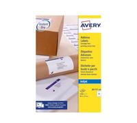 Avery Quick DRY Addressing Labels Inkjet 10 per Sheet 99.1x57.0mm White Ref J8173-100 [1000 Labels], 1000 Pezzi