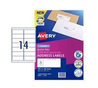Avery Quick Peel Etichetta per indirizzo laser Adesivo permanente con retro 40pk