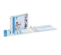 Avery Raccoglitore ad alta resistenza, bianco con tre anelli inclinati da 5,1 cm, adatto per 11 x 17 pollici, bianco (72126)