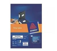 Avery Raccoglitore ad anelli Etichetta laser Adesivo permanente 100x30 mm Confez
