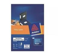 Avery Raccoglitore ad anelli Etichetta laser Adesivo permanente 100x30 mm Confez