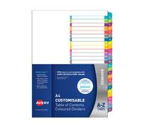 Avery Ready Index dalla A alla Z Divisore a colonna singola A4 con fori perforat