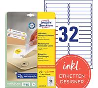 Avery Etichette rimovibili 96 x 16,9 mm – 25 pezzi