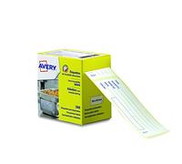 Avery Rotolo di 300 etichette di tracciabilità alimentare prestampate - 98 x 40 mm - Bianco (ETIHACCP) (lingua francese)